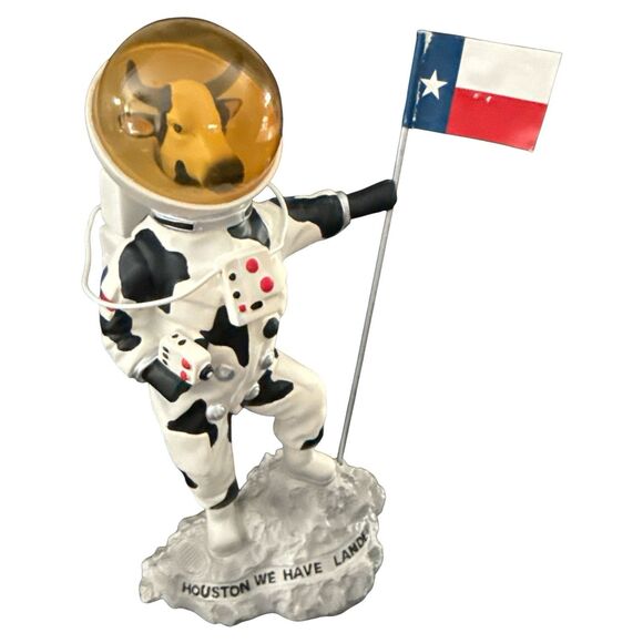 CowParade Moonwalking Cow #7282 Astronaut Figurine 2003 Houston We Have Landed - Picture 4 of 10